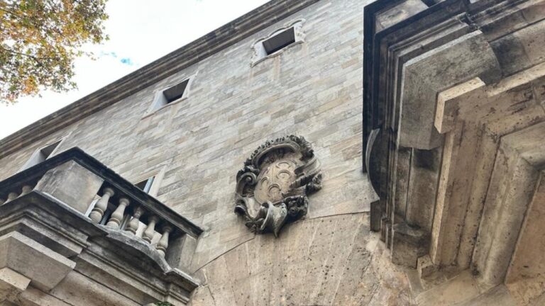 Vista del edificio hist&oacute;rico de la Audiencia en Palma de Mallorca