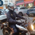 Policía Nacional persiguiendo a menores en motos robadas en Palma.