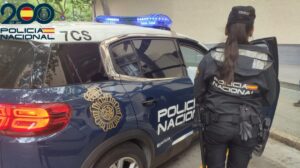 Policía Nacional en acción durante un incidente en Palma