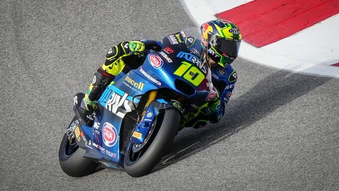 Diogo Moreira compitiendo en Moto2 en 2025