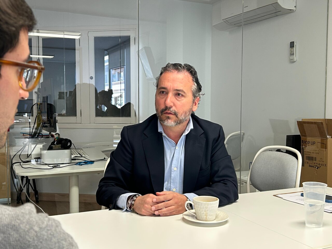 Fernando Rubio en la redacción de mallorcadiario.com | Autor: Rafa Gil.