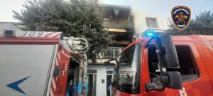 Incendio en edificio de Portocolom tras explosión de bombona de butano