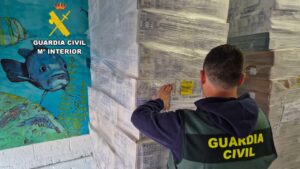 Intervención de la Guardia Civil sobre marisco y pescado caducado