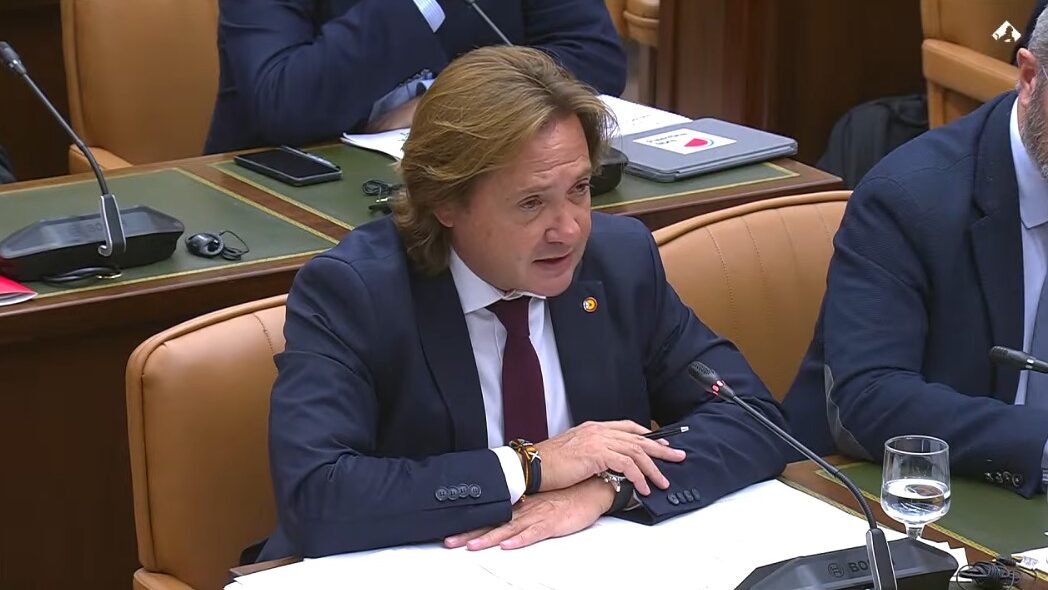 Jorge Campos en su intervenci&oacute;n en la Comisi&oacute;n de Pol&iacute;tica Territorial del Congreso. | YouTube 'Congreso - Canal Parlamento'