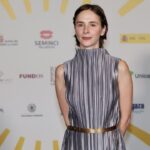 Lucía Aleñar en la presentación de Forastera en la Seminci