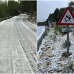 Mallorca amanece teñida de blanco: jornada marcada por el frío y el granizo