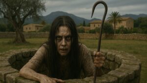 Representación de María Enganxa, figura mitológica de Mallorca.