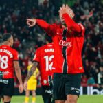 Jugadores del RCD Mallorca celebrando un gol en el estadio