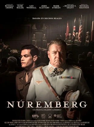 Cartel de la película Núremberg con Rami Malek y Russell Crowe