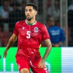 Omar Mascarell jugando con la selección de Guinea Ecuatorial