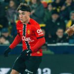 Pablo Torre jugando en un partido de fútbol con el Mallorca