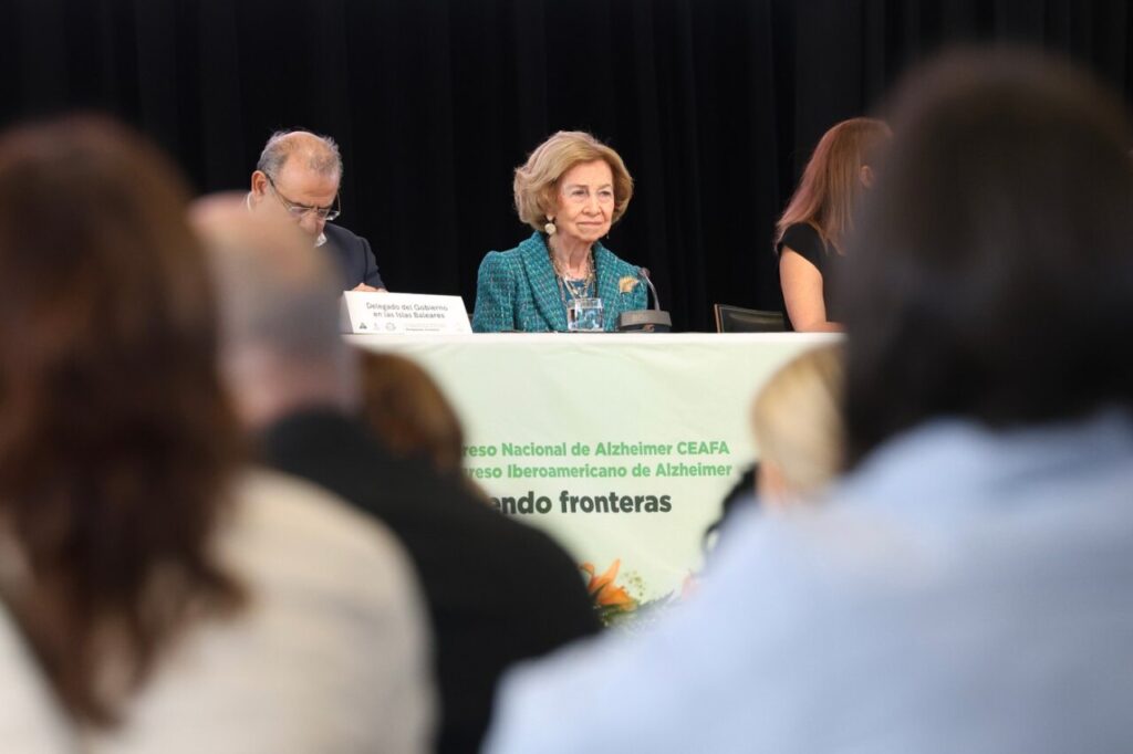 La Reina Sofía durante la inauguración del Congreso de Alzheimer en Ibiza