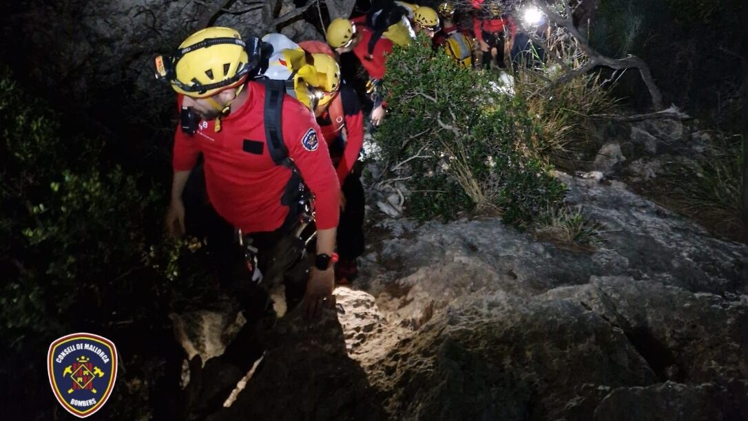 Rescatadas dos escaladoras tras quedar atrapadas en una pared de 210 metros en Sa Gubia