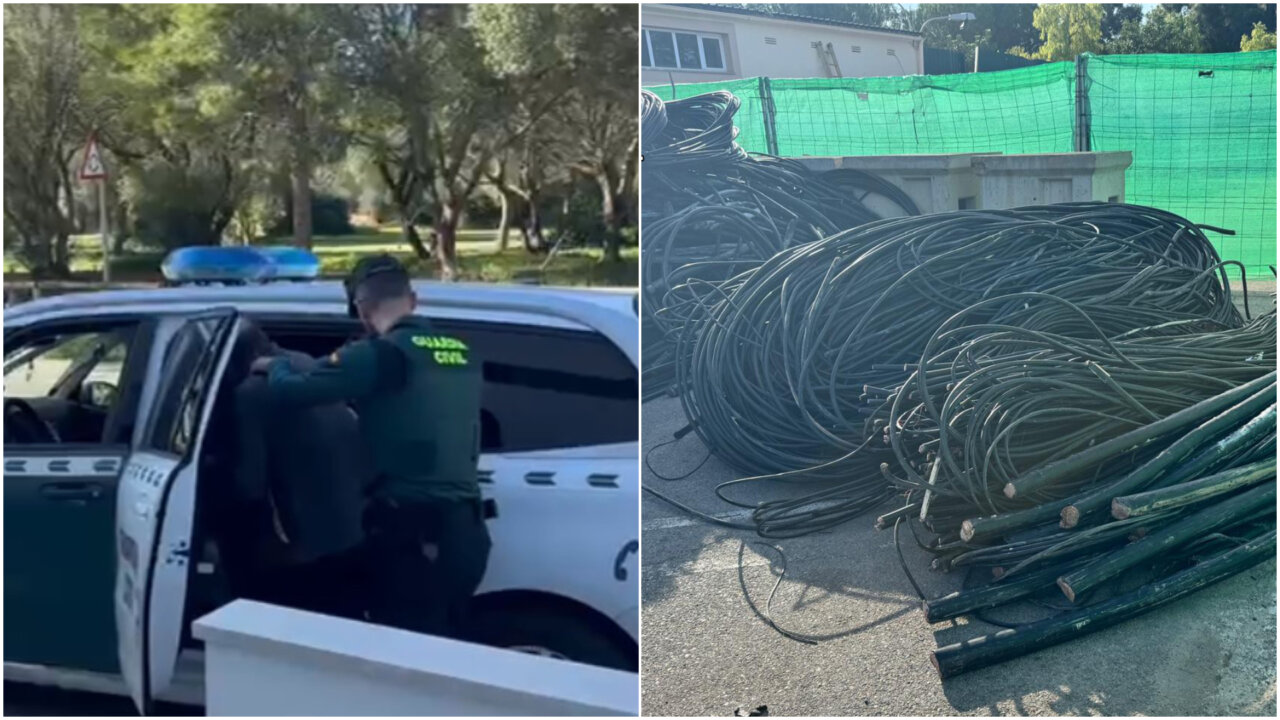 Cae una banda especializada en el robo de cobre en varias zonas de Mallorca