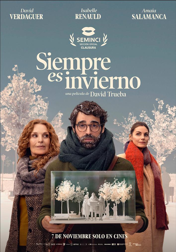 Cartel de la película Siempre es invierno con personajes principales