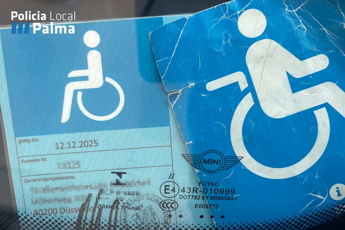 Tarjeta PMR falsificada encontrada en Palma de Mallorca