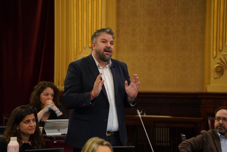 Lluís Apesteguia en el Parlament