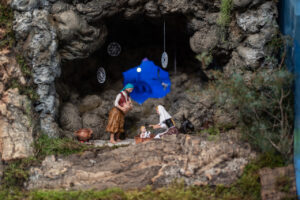 Figuras de bel&eacute;n representando la vida cotidiana en Mallorca