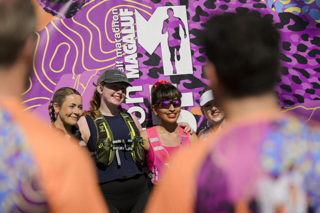 Corredores posando en la Half Marathon Magaluf 2026