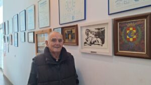 Joan Mestre en el recinto polideportivo de Verge de Lluc