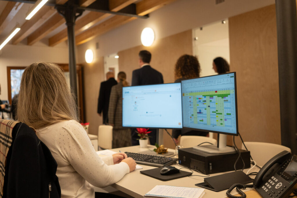 Vista del nuevo espacio de trabajo en la sede de SFM en Mallorca