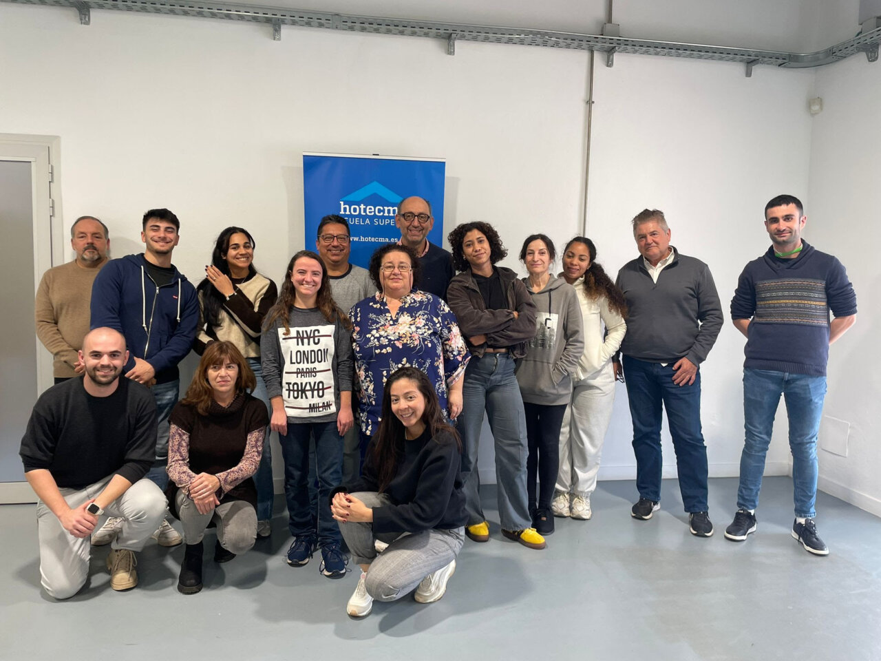 Grupo de alumnos en la plataforma Circular4Hospitality de Hotecma