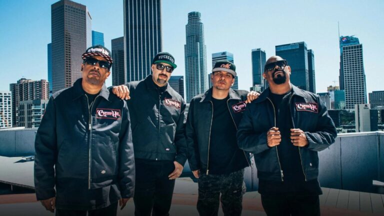 Cypress Hill posando con la ciudad de fondo en el Mallorca Live Festival 2026