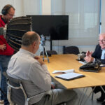 Francisco Vidal durante una entrevista sobre su trayectoria empresarial.