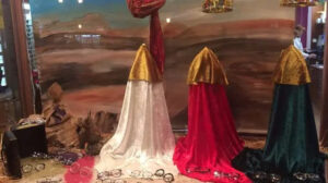 Escaparate navide&ntilde;o con figuras de bel&eacute;n en Mallorca