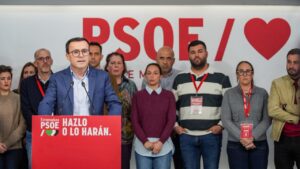 Miguel &Aacute;ngel Gallardo dimitiendo tras elecciones del PSOE en Extremadura