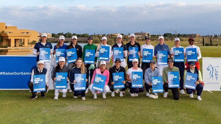 Jugadoras de golf en un evento del Ladies European Tour