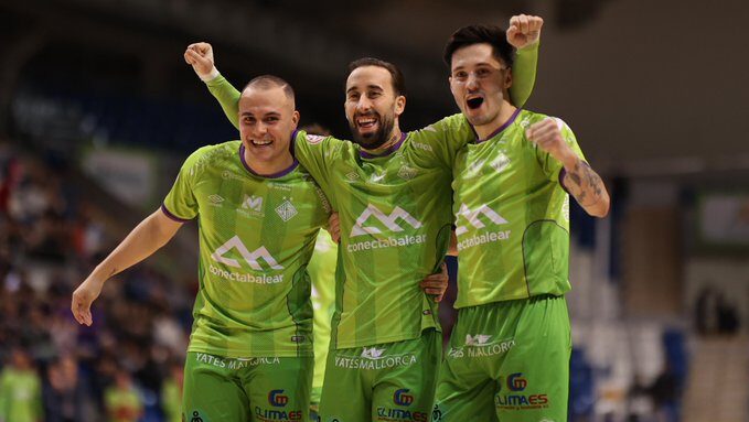 Jugadores del Illes Balears Palma Futsal celebrando una victoria