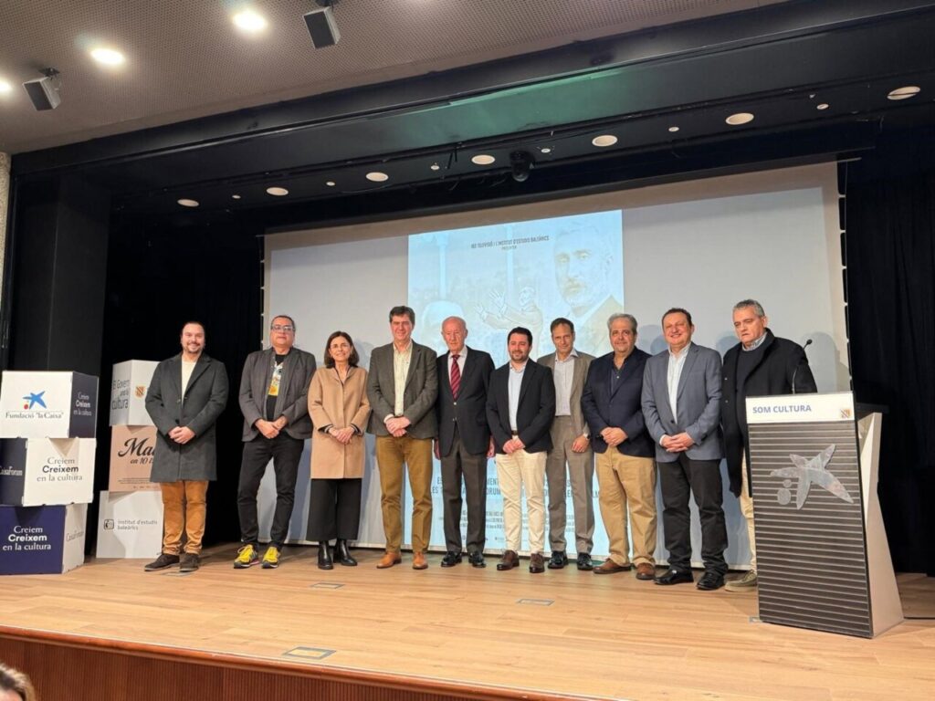 Presentación del documental sobre Antonio Maura en el CaixaForum de Palma.