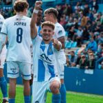 Jugadores del Atl&eacute;tico Baleares celebrando un gol en el partido