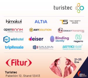 Logos de empresas en el Pabell&oacute;n del Conocimiento en Fitur 2026