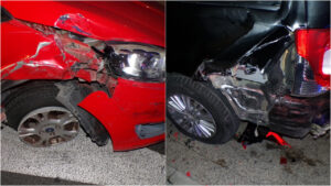 Un conductor borracho provoca un accidente m&uacute;ltiple en el Paseo Mar&iacute;timo y se da a la fuga