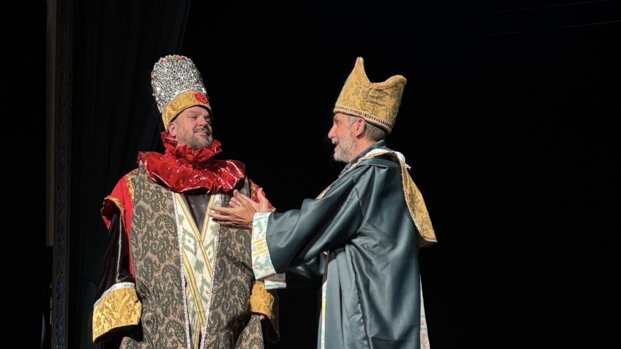 Representaci&oacute;n teatral de la Adoraci&oacute;n de los Tres Reyes de Oriente en Palma