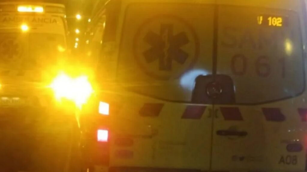 Ambulancias en la escena de un incidente en Son Moix