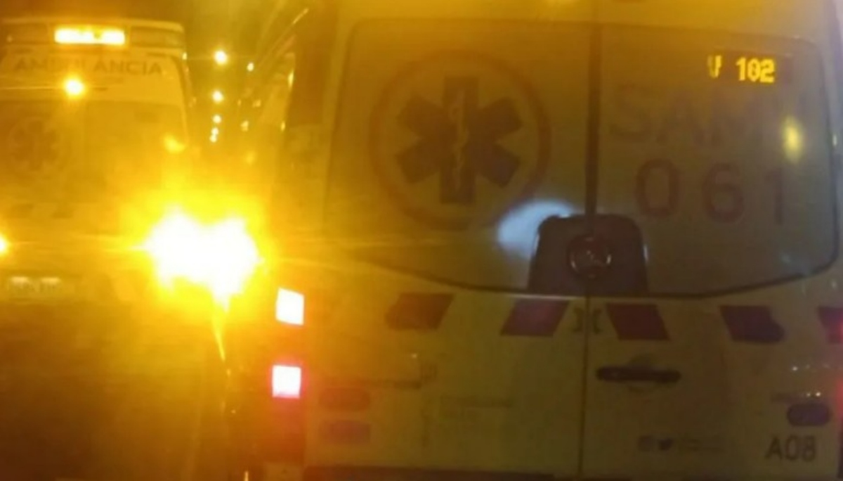 Ambulancias en la escena de un incidente en Son Moix