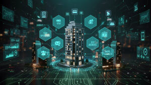 Ilustraci&oacute;n de un hotel con datos sobre reservas y cancelaciones