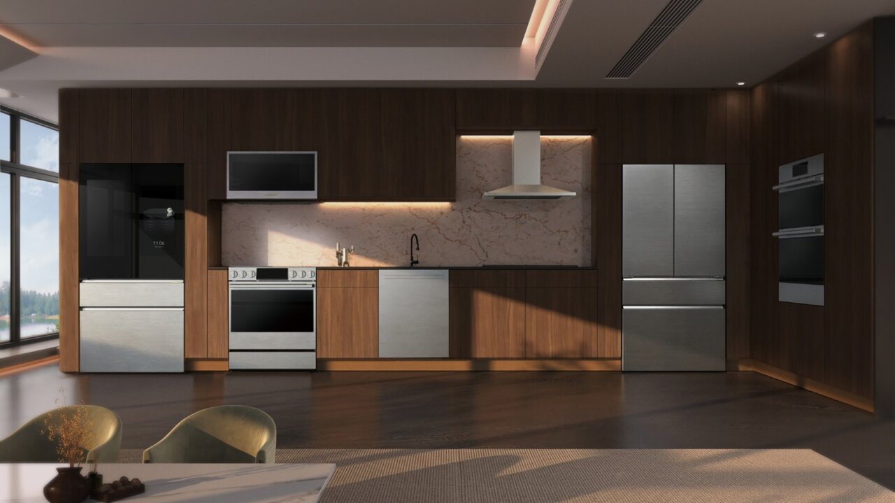 Cocina moderna con electrodomésticos de LG en CES 2026