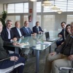 Reunión de Baleària, GNV y Trasmed con el presidente del Consell de Menorca