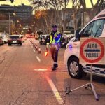 Control de tr&aacute;fico en Palma durante la Challenge Ciclista Mallorca