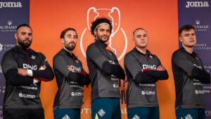 Jugadores del Illes Balears Palma Futsal posando en Son Moix