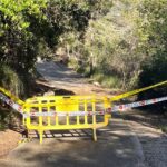 Cierre de acceso a Es Verger en Esporles por riesgo de desprendimientos