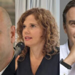 Tres personas discutiendo sobre la federaci&oacute;n hotelera en Ibiza y Formentera.