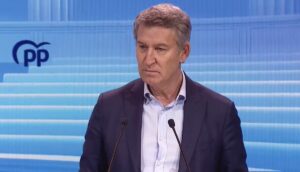 Feij&oacute;o durante su discurso en la clausura de la XXVIII Interparlamentaria en A Coru&ntilde;a