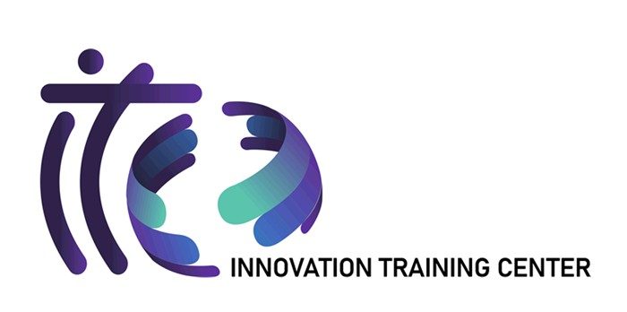 Logo del Innovation Training Center con dise&ntilde;o moderno y colores vibrantes.