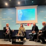 Mesa de debate sobre el cambio clim&aacute;tico y turismo en la Cambra de Comer&ccedil;