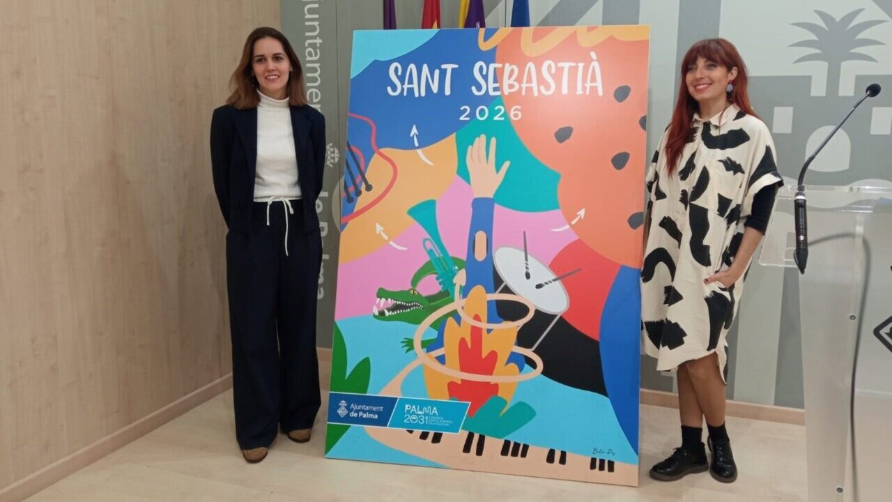 Presentaci&oacute;n del programa de las fiestas de Sant Sebasti&agrave; 2026 en Palma.